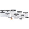 ProKeeper+ 13 Piece Clear Plastic Airtight Food Flour Snack & Sugar Baker's Kitchen Container Canister Set with Magnetic