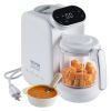 VEVOR Baby Food Maker, 430W Baby Food Processor with 750 ml Tritan Bowl, SUS304 Stainless Steel, 5 in 1 Baby Food Puree Blender Steamer Grinder for Fo