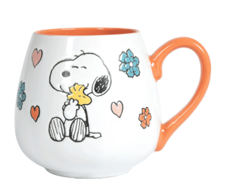 Peanuts Mother Baby Orange 20oz Ceramic Mug