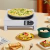 Electric Crepe Maker 3KW Nonstick Pancake Griddle Pan with Batter Spreader for Home Kitchen