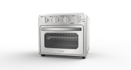 Air Fryer Toaster Oven Combo, 4 Slice Toaster Convection Oven Warm, Broil, Toast, Bake, Oil-Free, Accessories Included, Stainless Steel