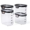 ProKeeper+ 13 Piece Clear Plastic Airtight Food Flour Snack & Sugar Baker's Kitchen Container Canister Set with Magnetic