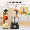 VEVOR Food Processor, 7-Cup Vegetable Chopper for Chopping, Mixing, Slicing, and Kneading Dough, 350 Watts Stainless Steel Blade Professional Electric