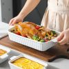 Set of 4, Porcelain Baking Pans Set for Oven, Casserole Dish, Ceramic Rectangular Baking Dish Lasagna Pans